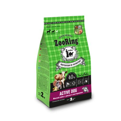 ACTIVE DOG Мясной Микс с рисом и пастернаком, 2 кг