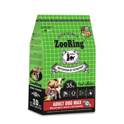 ADULT DOG MAX Мясной Микс с рисом и пастернаком, 10 кг