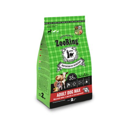 ADULT DOG MAX Мясной Микс с рисом и пастернаком, 2 кг