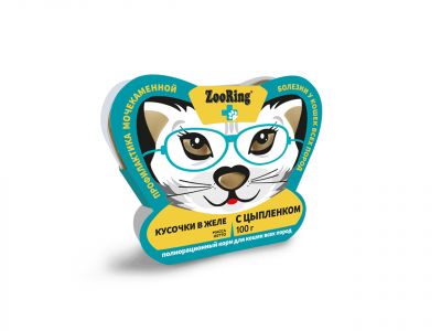 Корм для кошек для профилактики МКБ «Кусочки в желе с цыплёнком», 100 г x 10 шт
