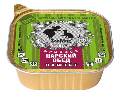 Паштет для кошек «Царский обед», 100 г x 16 шт