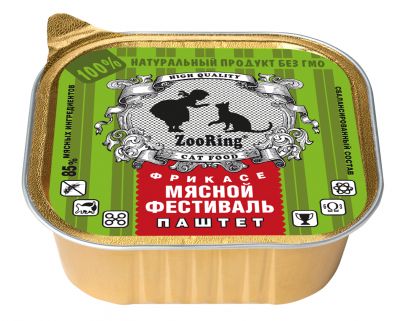 Паштет для кошек «Мясной фестиваль», 100 г x 16 шт
