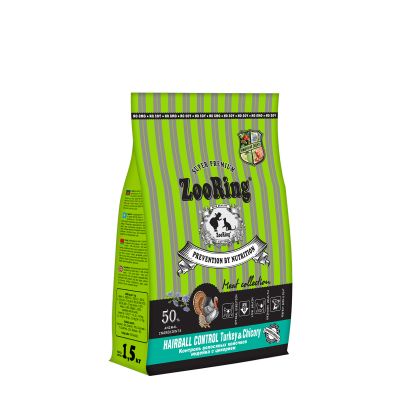 Hairball Control Turkey&Chicory Индейка с цикорием, 1.5 кг